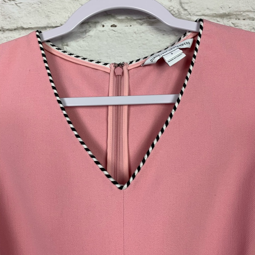 Diane Von Furstenberg LeeLou Pink Cocktail Dress 2 - Picture 5 of 13
